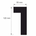 Gardinenleiste LED, Gardinenstuckleiste - K-01 12 cm